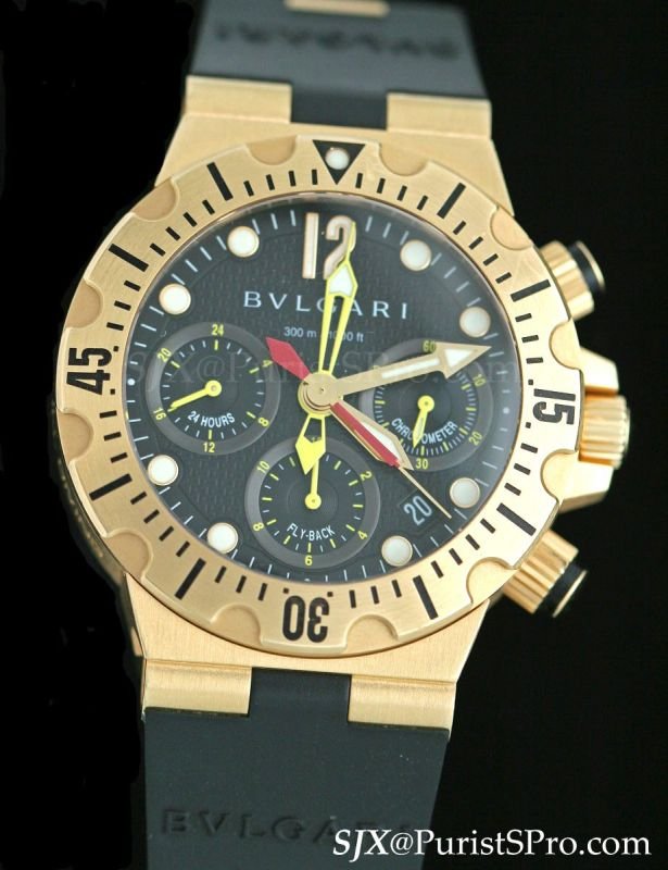 bvlgari scuba gmt gold