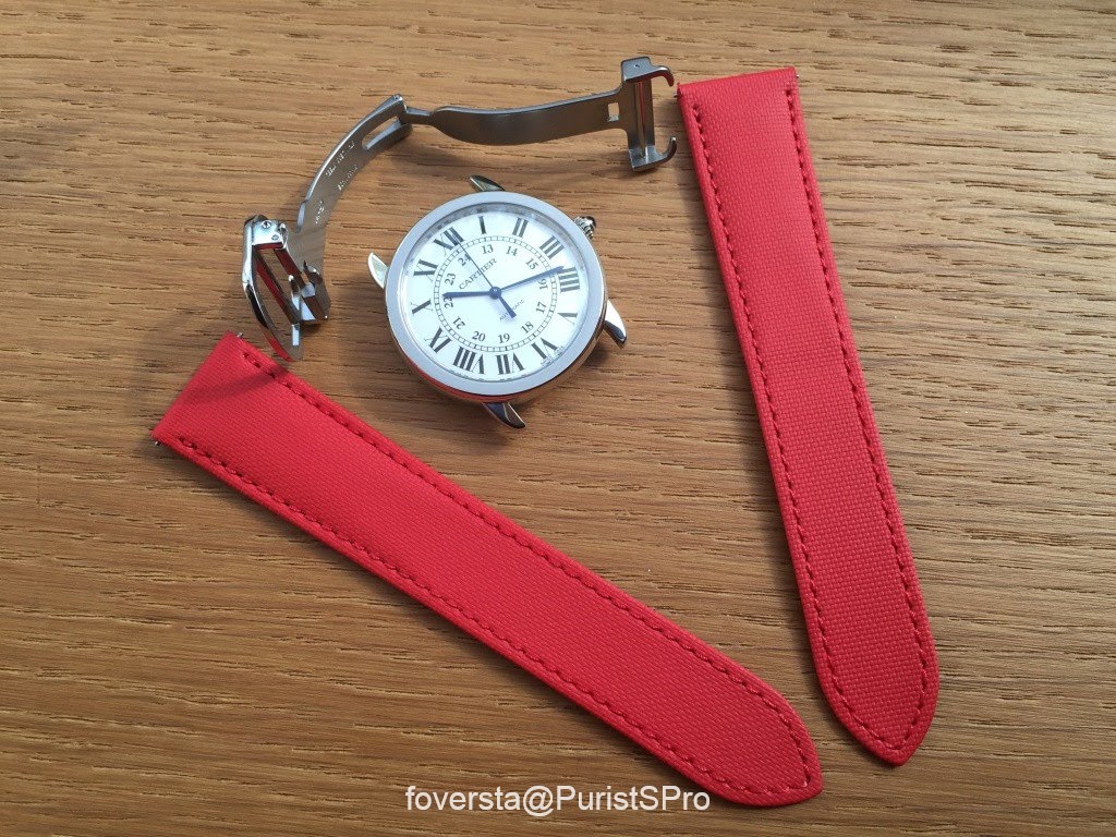 cartier ronde solo leather strap