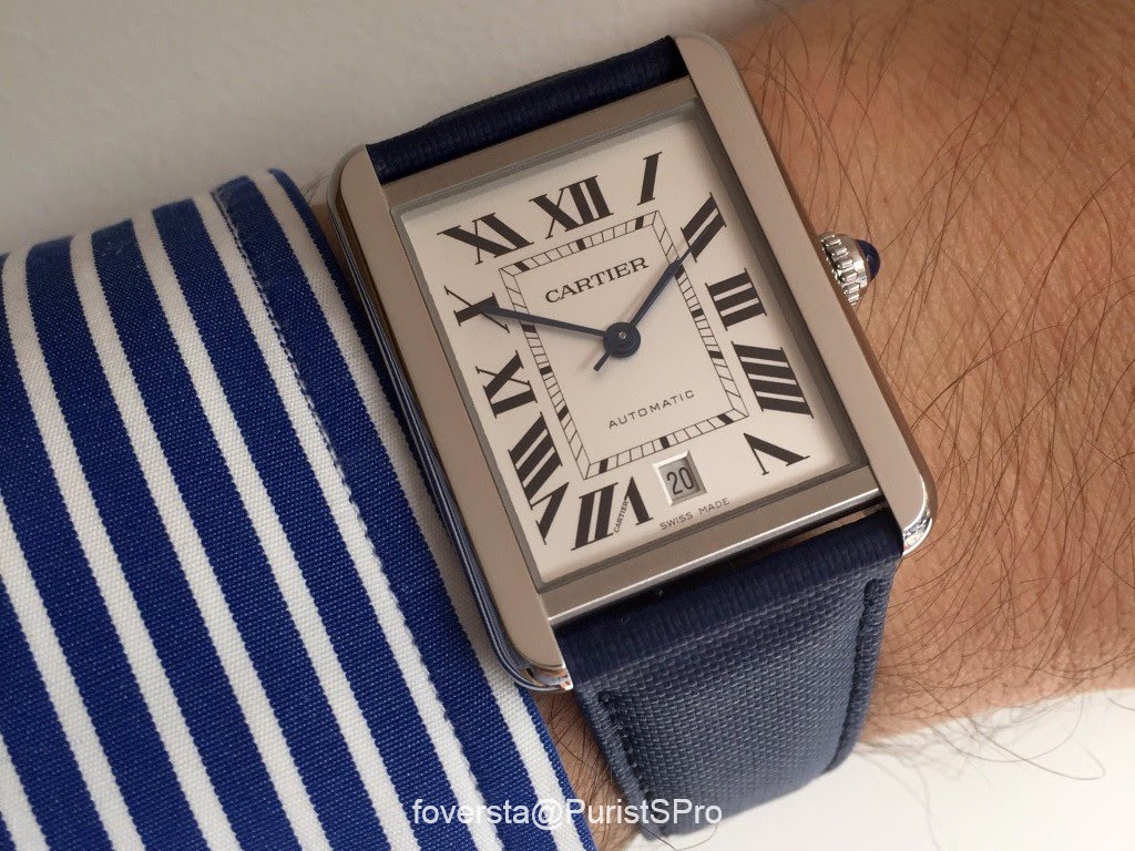 cartier tank band size
