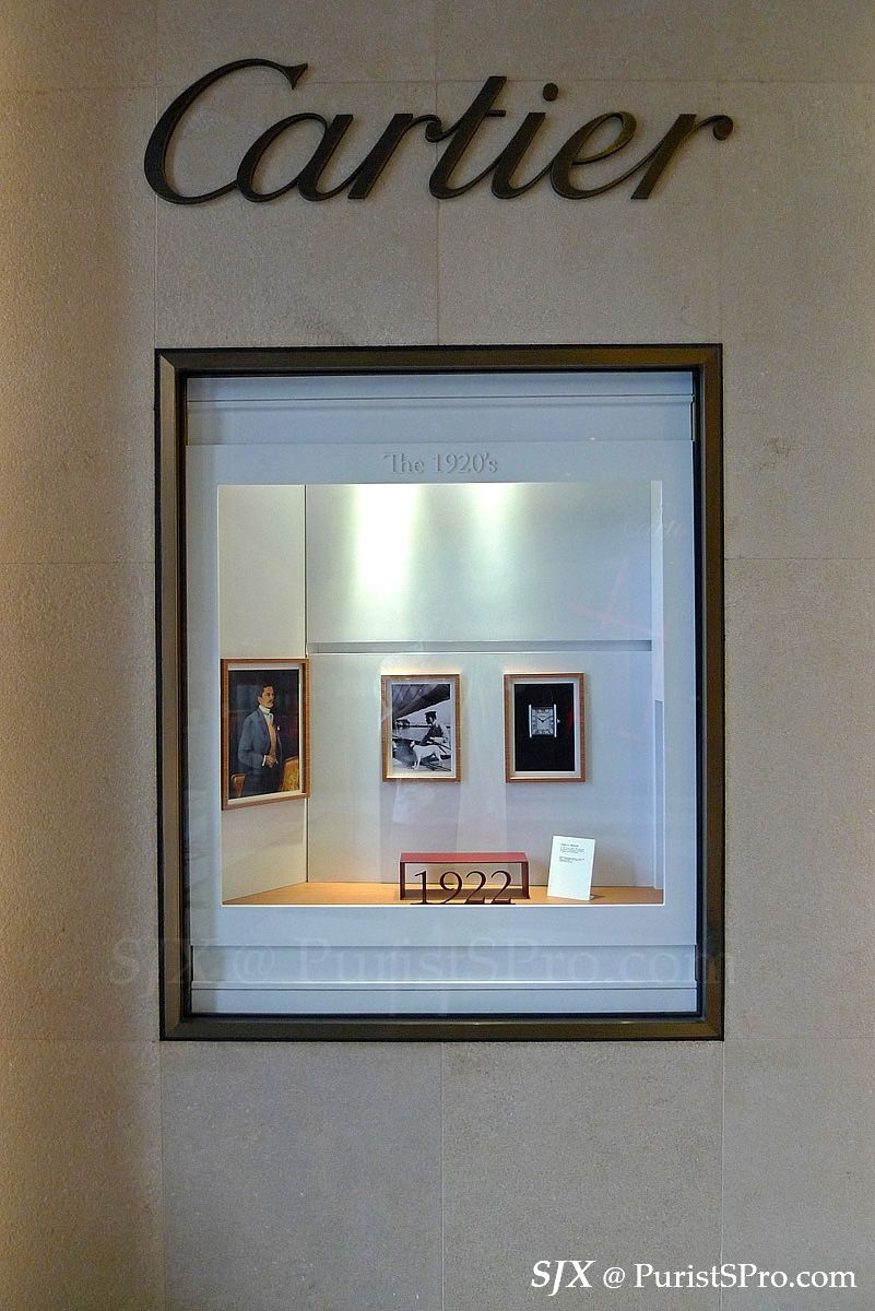 Cartier Tank historical window display