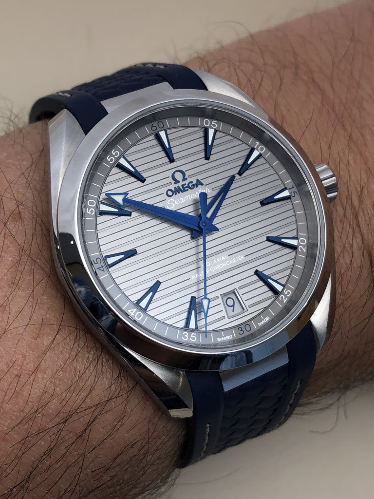 omega seamaster aqua terra grey