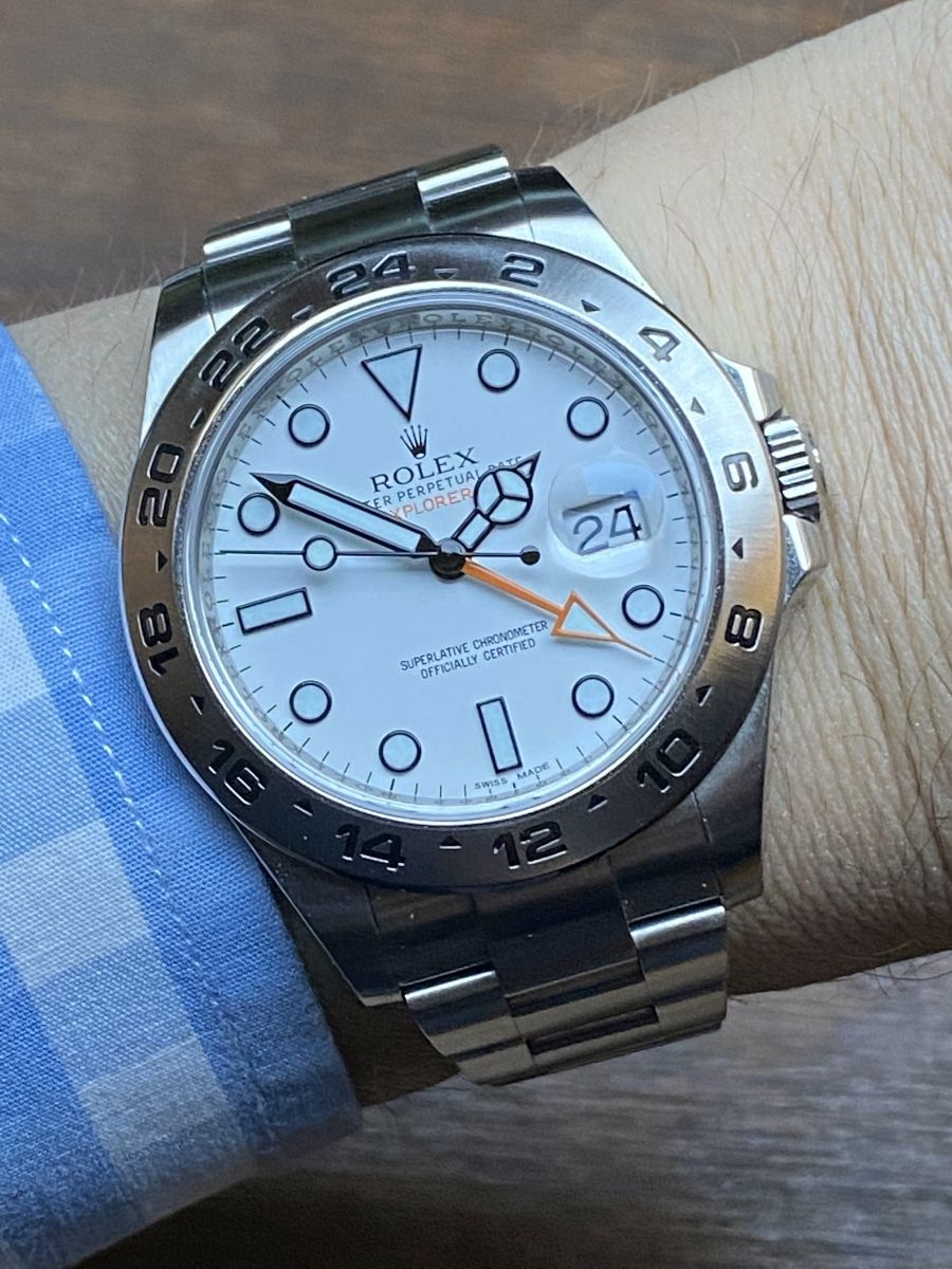 rolex explorer ii blue dial