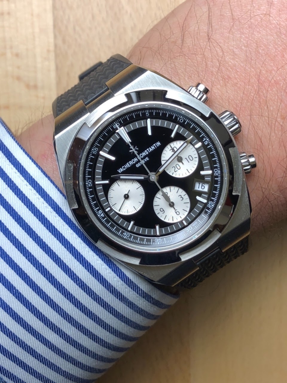 Vacheron Constantin Overseas Chronograph Black Dial Panda